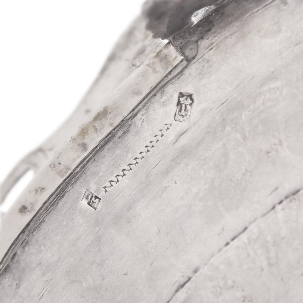 A Portuguese Silver Reticulated and Footed Tray