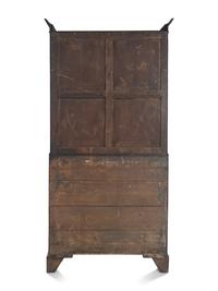 A George III Mahogany Bureau Bookcase