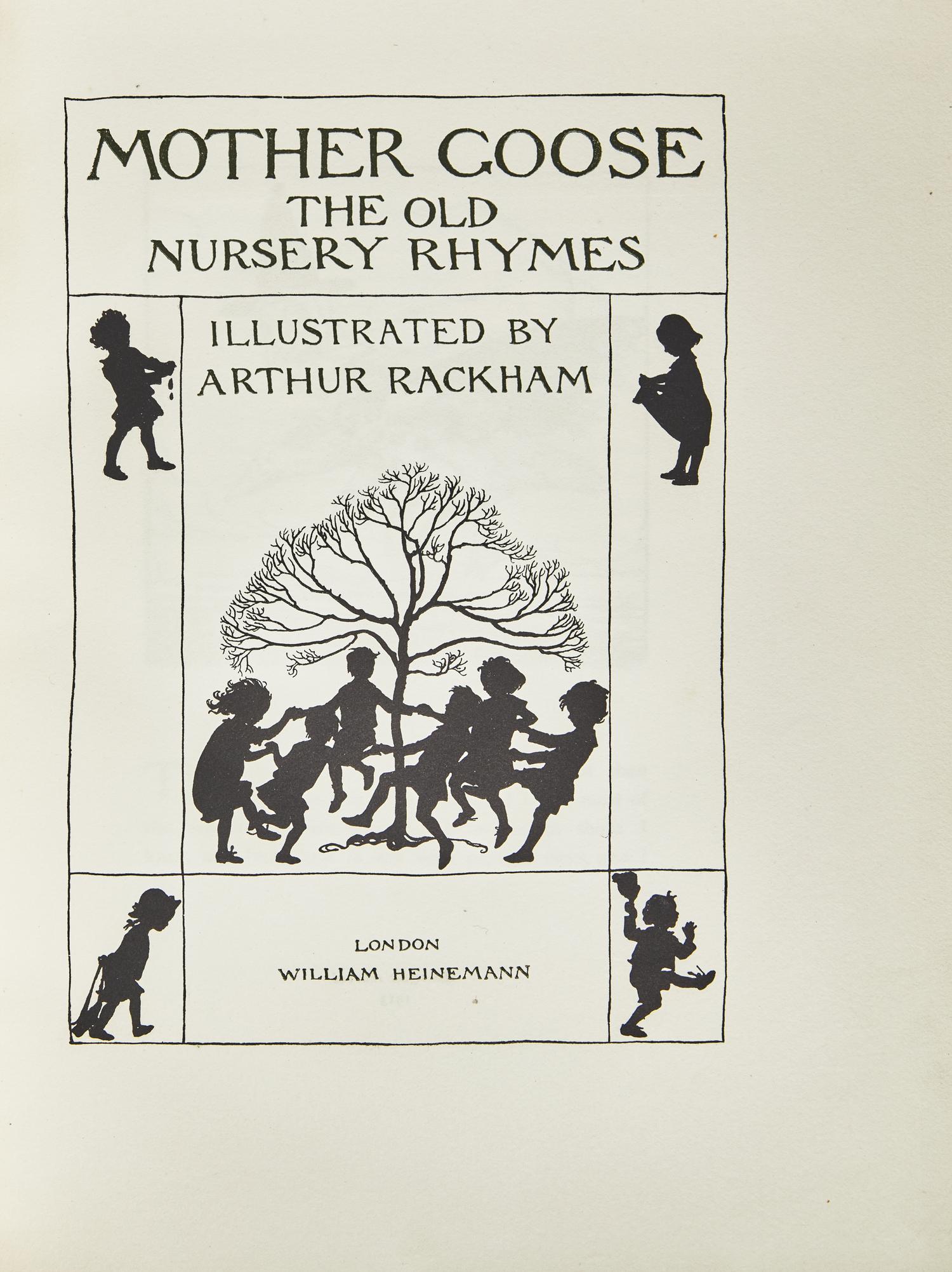 [Rackham, Arthur] Mother Goose The Old Nursery Rhymes