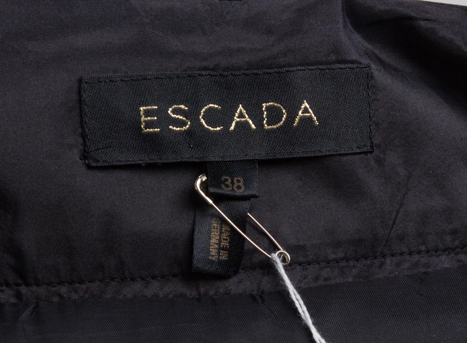 An Escada Black Silk Full Evening Skirt, Size 38.