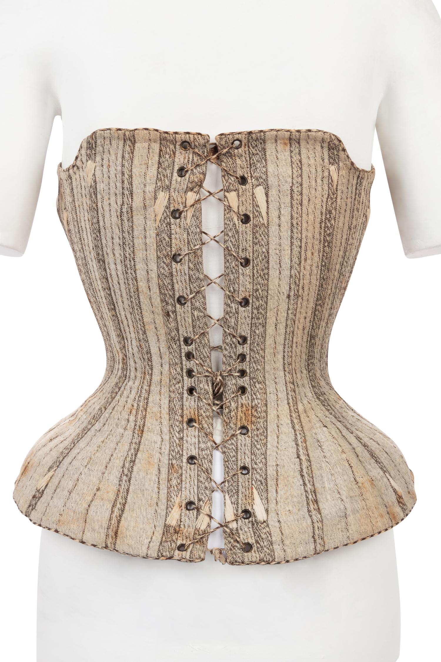 A Corset 'Woven in Two Pieces', 1880s