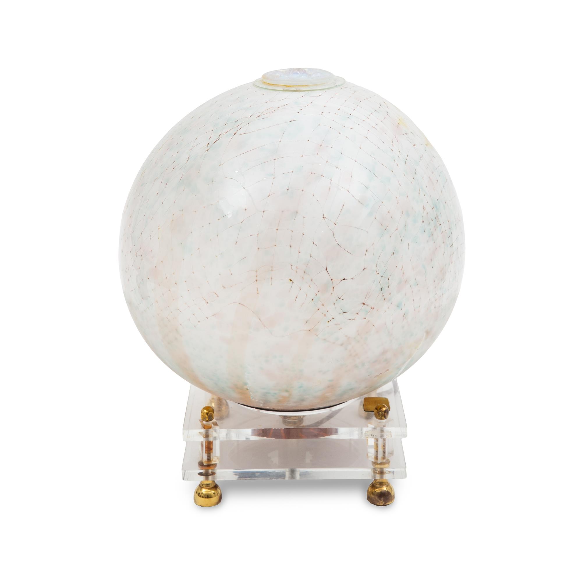 A Murano Glass Spherical Table Lamp