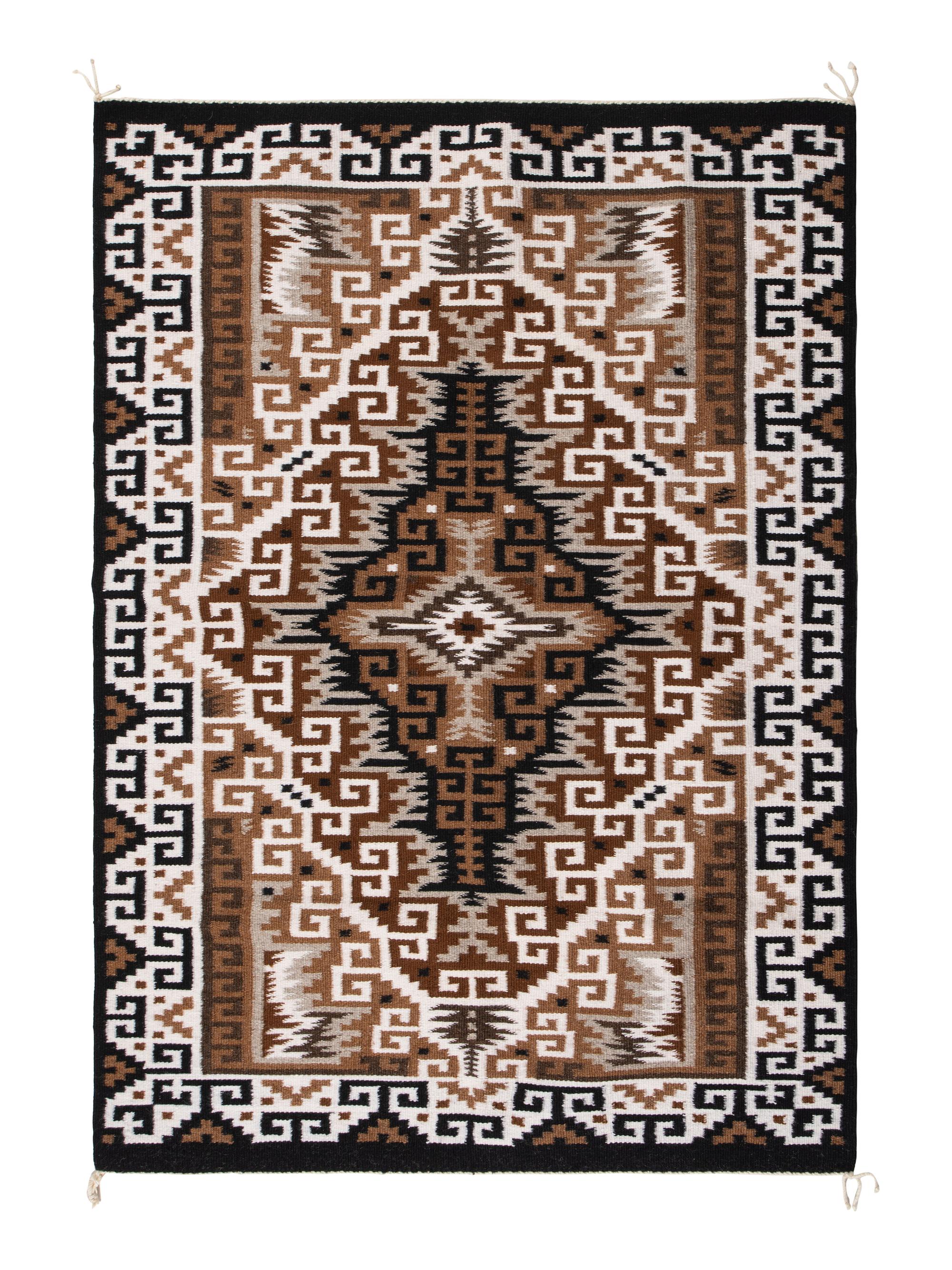 Navajo Two Grey Hills Weaving / Rug