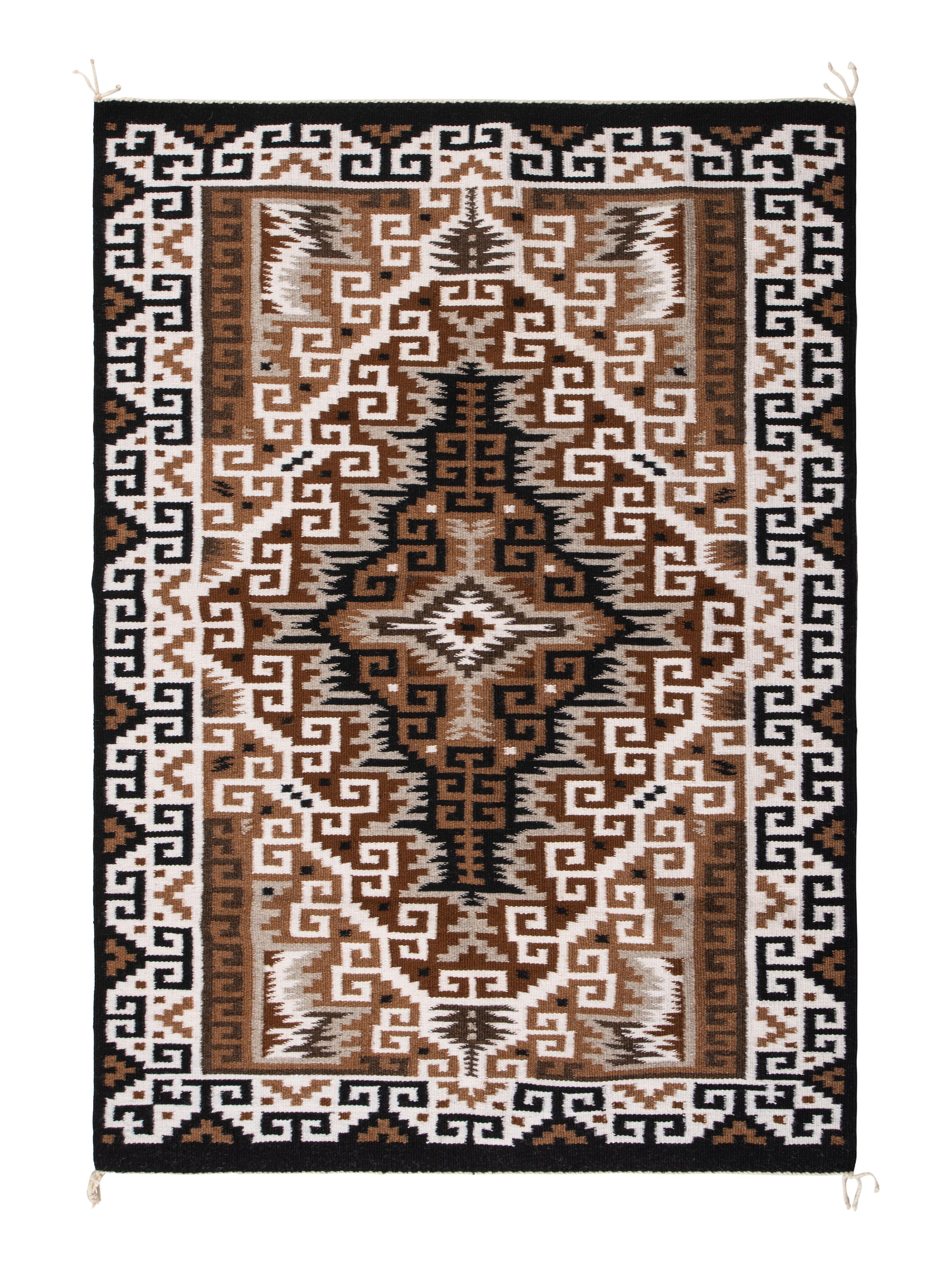 Navajo Two Grey Hills Weaving / Rug