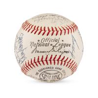 A 1964 Milwaukee Brewers Team Signed Autograph Baseball