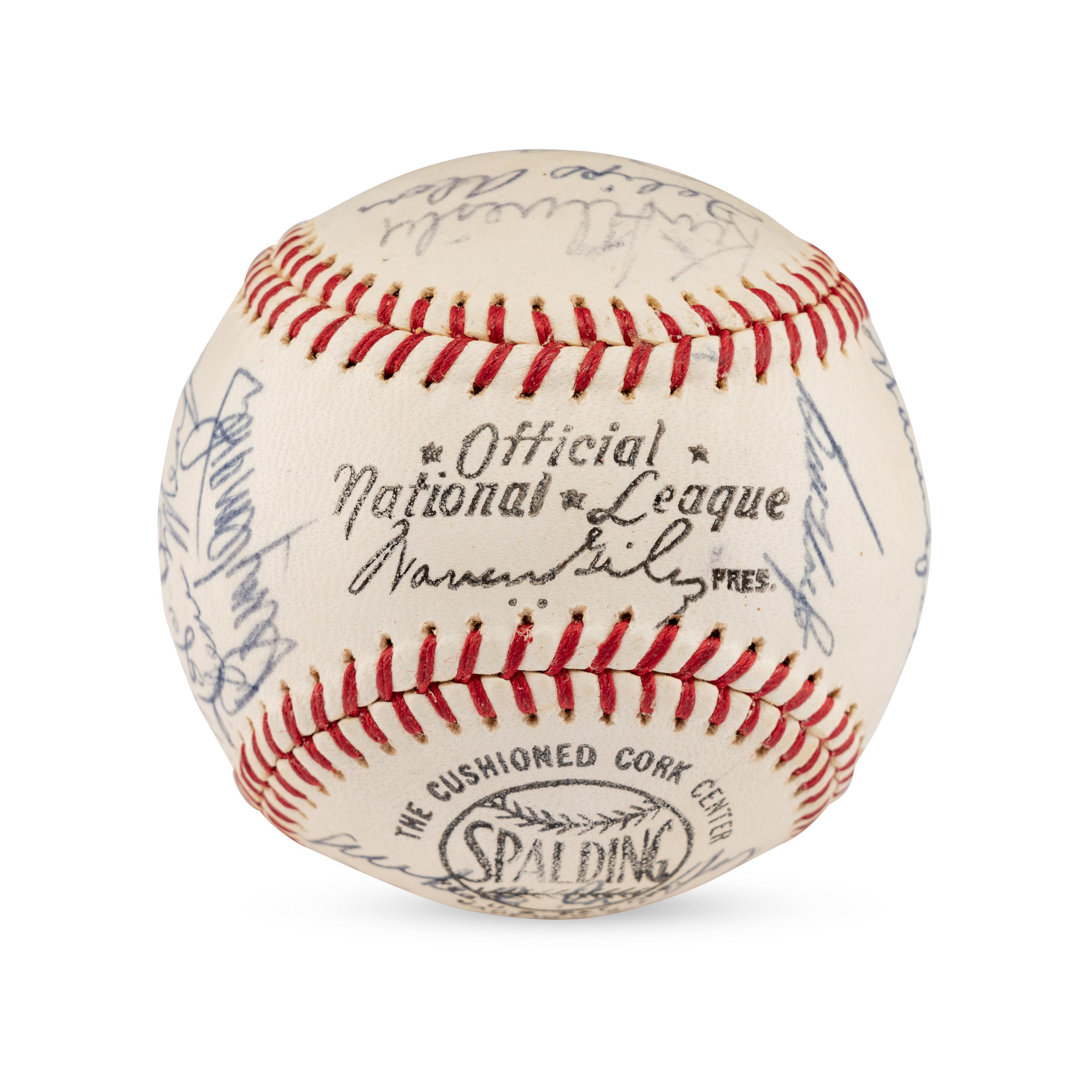 A 1964 Milwaukee Brewers Team Signed Autograph Baseball
