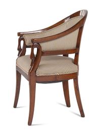 An Italian Empire Cherrywood Armchair