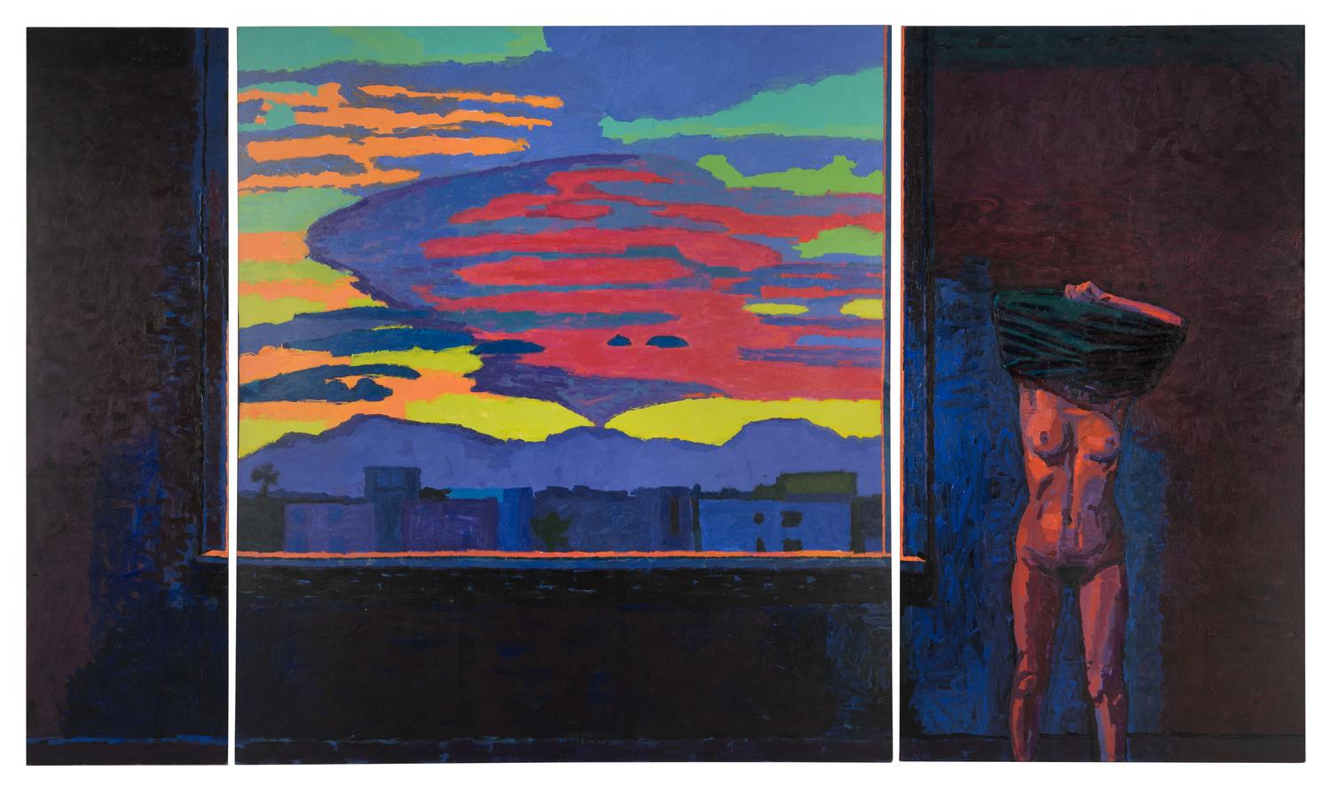 Red Cloud (triptych), 1984