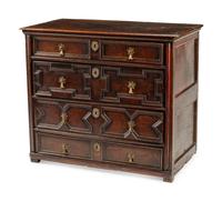 A Charles II Oak Chest of Drawers