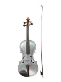 An Aluminum and Tiger Maple Violin and Bow
