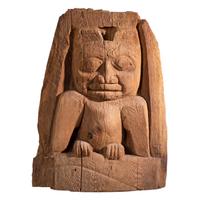 Tsimshian Carved Wood Totemic Fragment