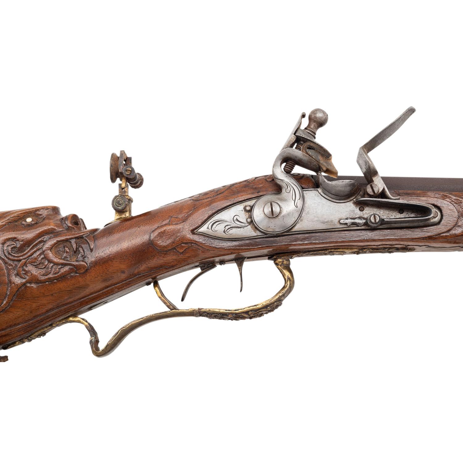 Contemporary Poltz-Carlsbad Style Flintlock Jaeger Rifle
