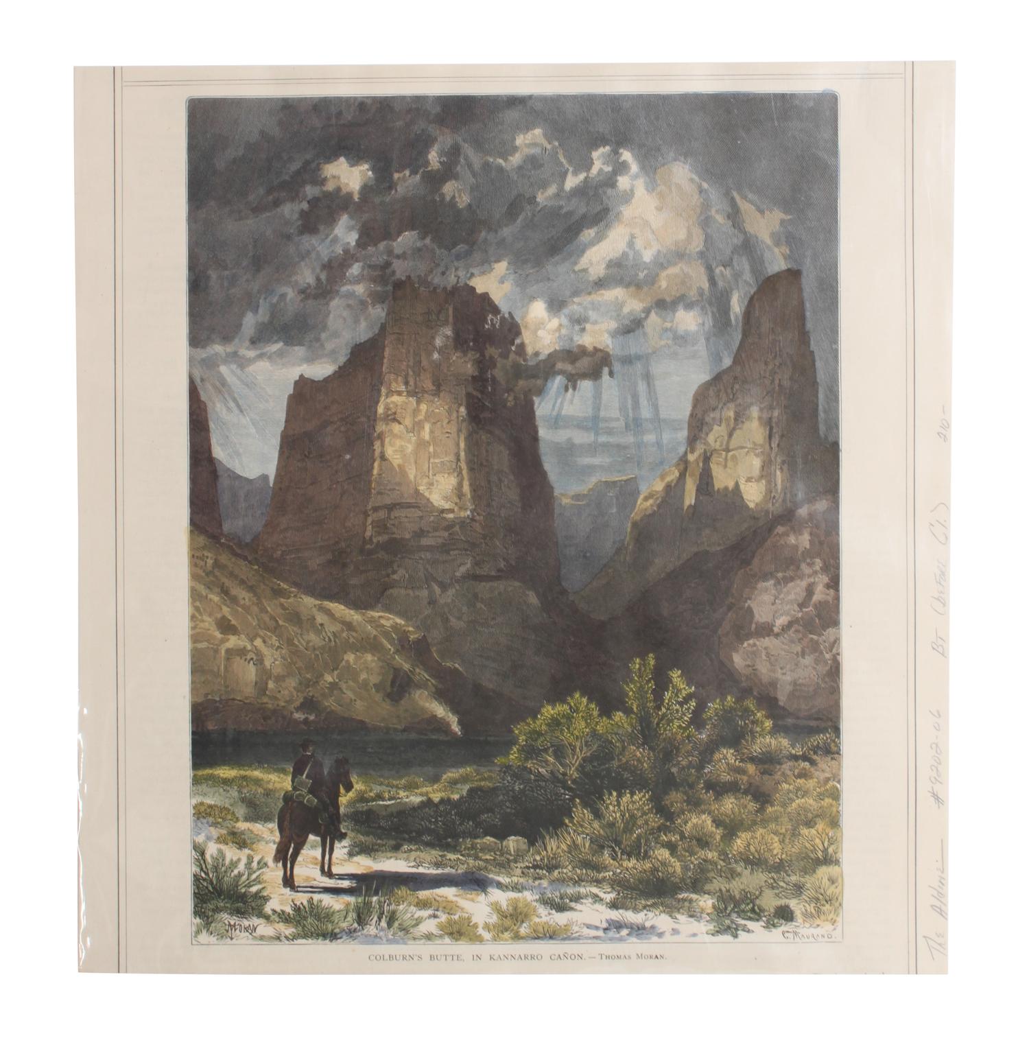 Moran, Thomas after, Height 10 x width 8 inches (largest) — LATE 19TH CENTURY