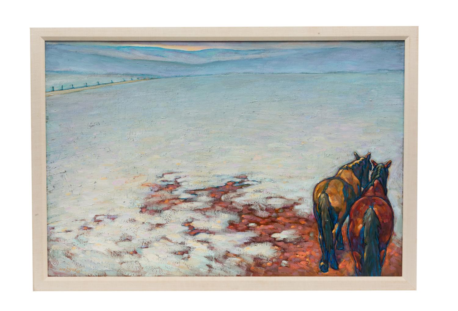 Horses in Snow