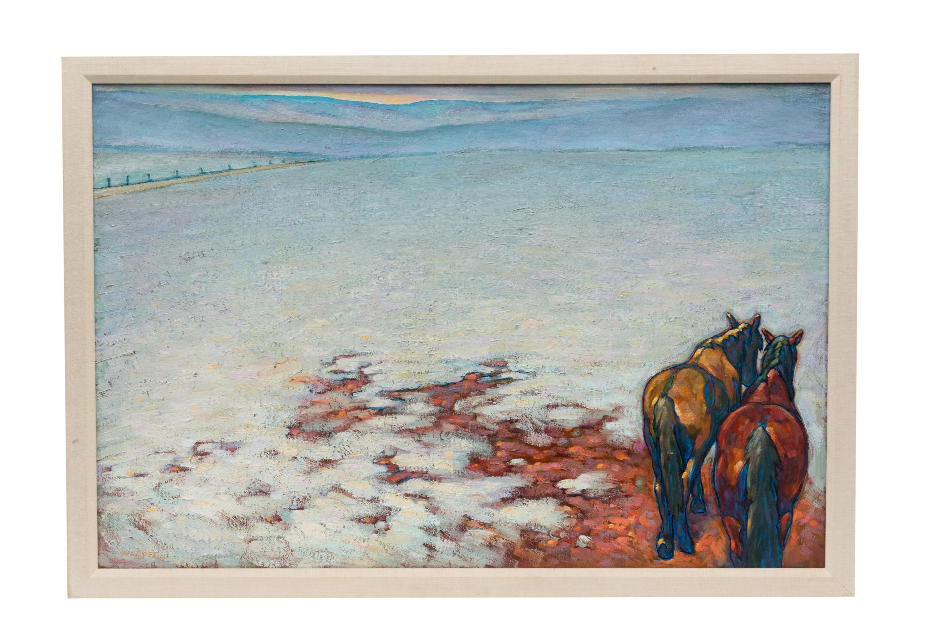 Horses in Snow