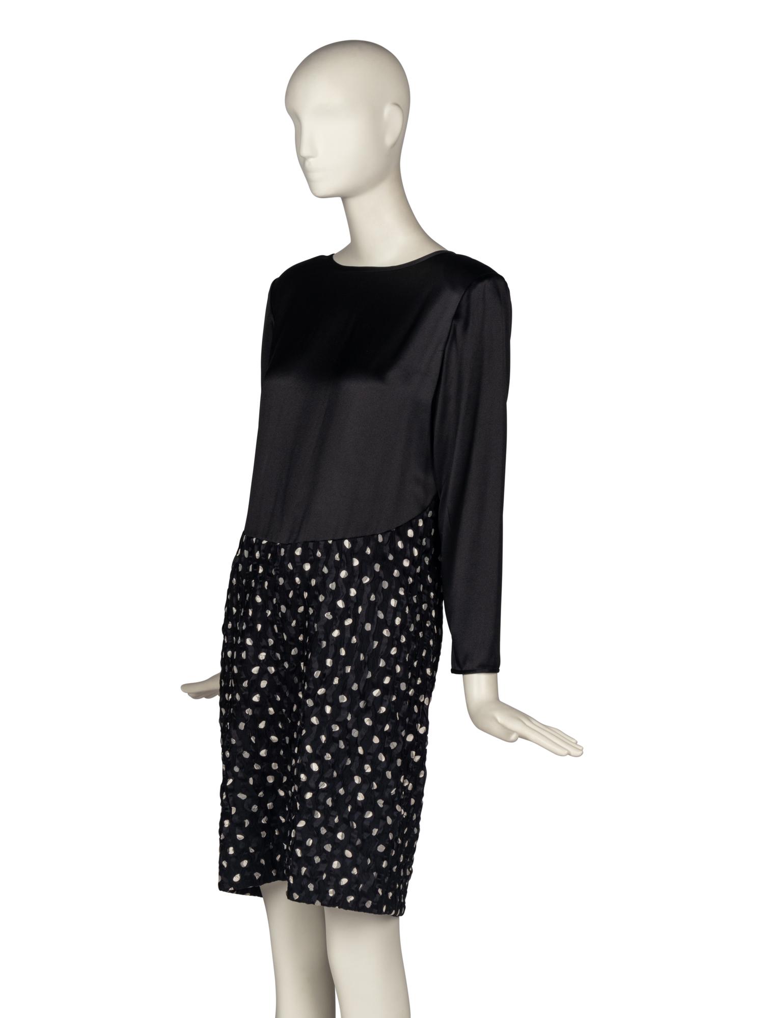 Geoffrey Beene Polka Dot Silk Dress and Jacket