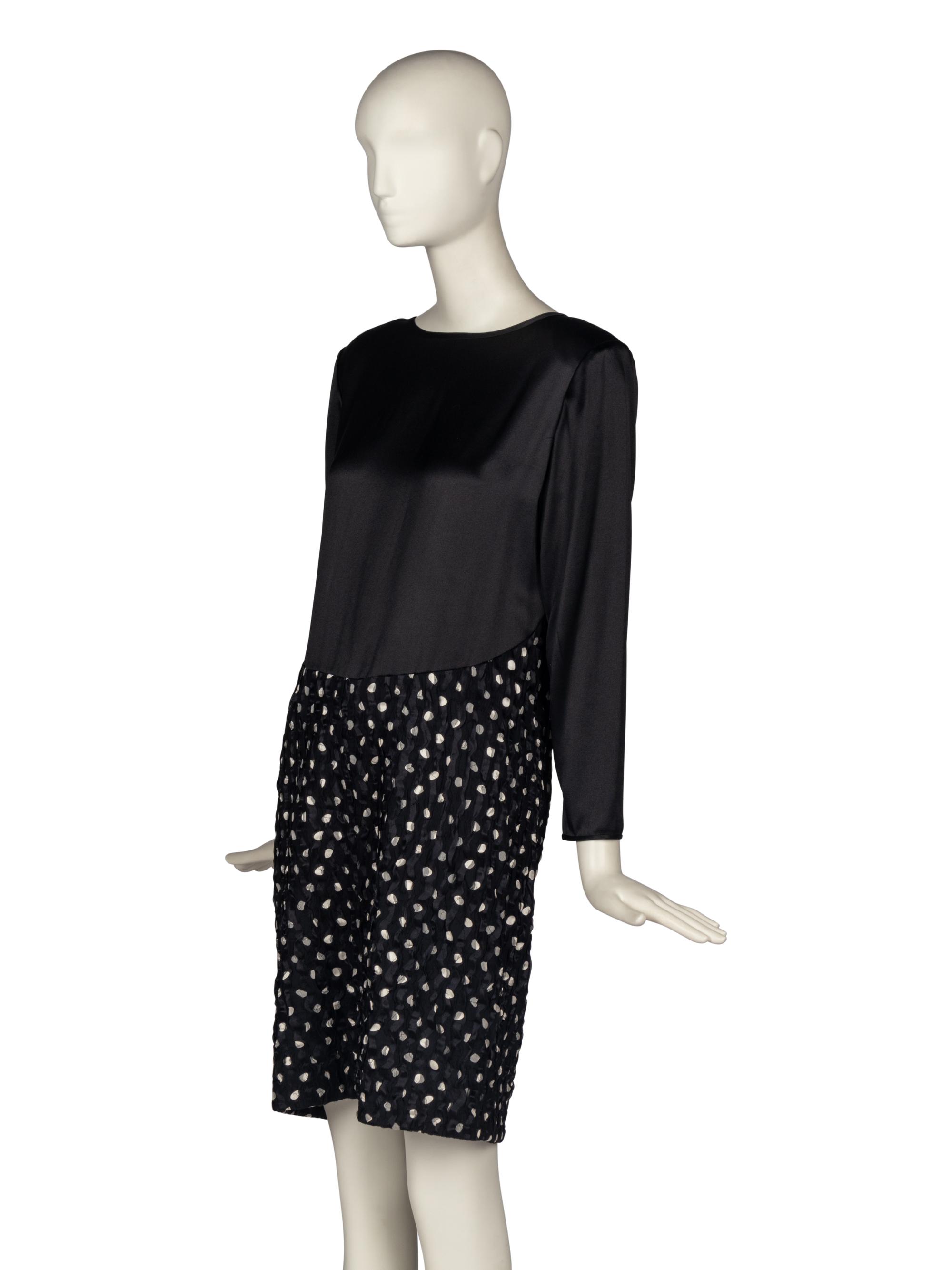 Geoffrey Beene Polka Dot Silk Dress and Jacket
