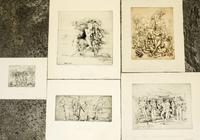 Philip Evergood, (American, 1901-1973), Untitled, (a group of 18 etchings)