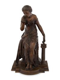 A French Bronze Figure of a Neoclassical Woman