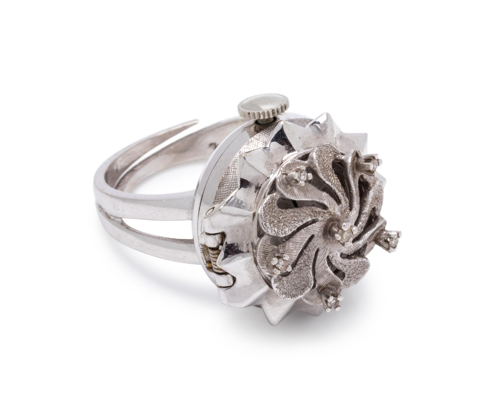 GERMINAL VOLTAIRE, DIAMOND SURPRISE WATCH RING