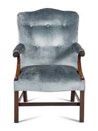 A George IV Mahogany Library Chair