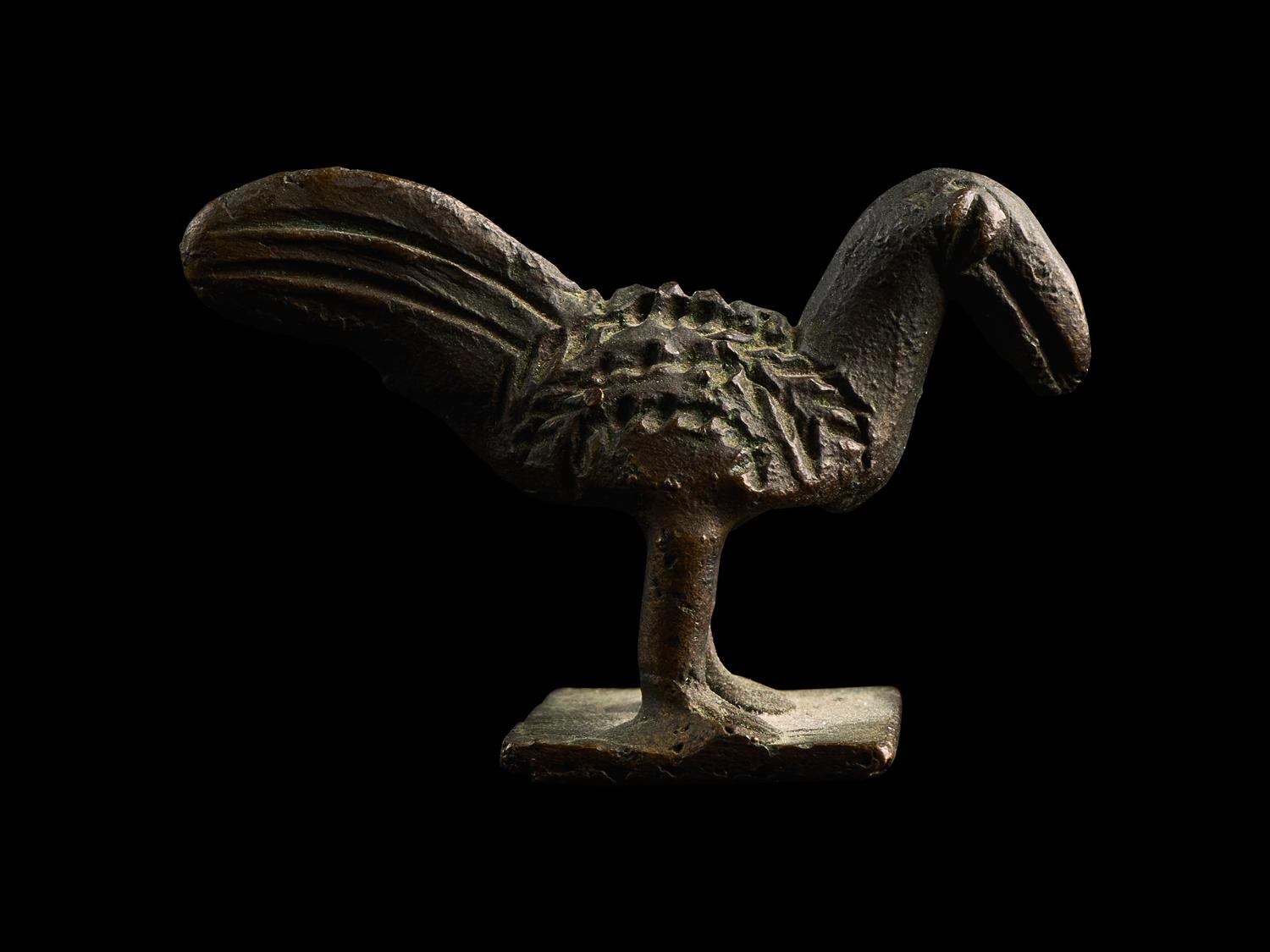 A Roman Bronze Cockerel