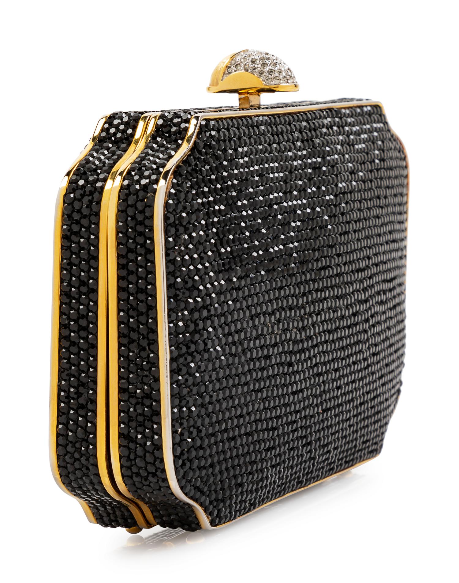 A Judith Leiber Black Minaudiere