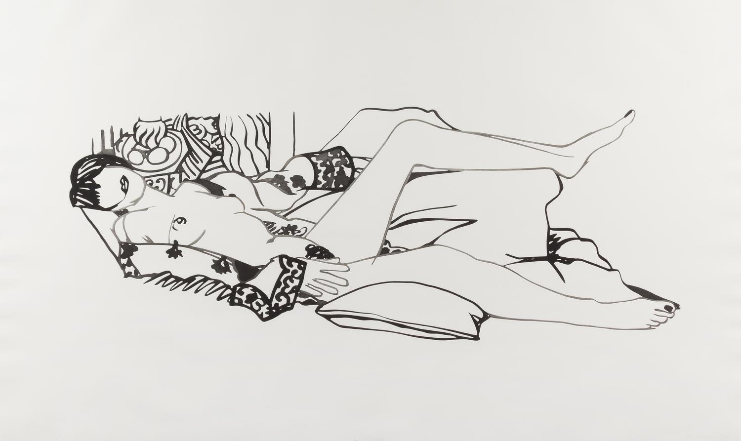 Tom Wesselmann, (American 1931-2004), Monica with Purple Robe, 1990