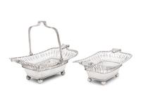 Two English Silver-Plate Baskets