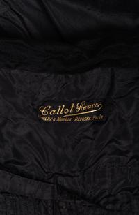 Callot Soeurs Black Silk Taffeta Cape, 1910-20s