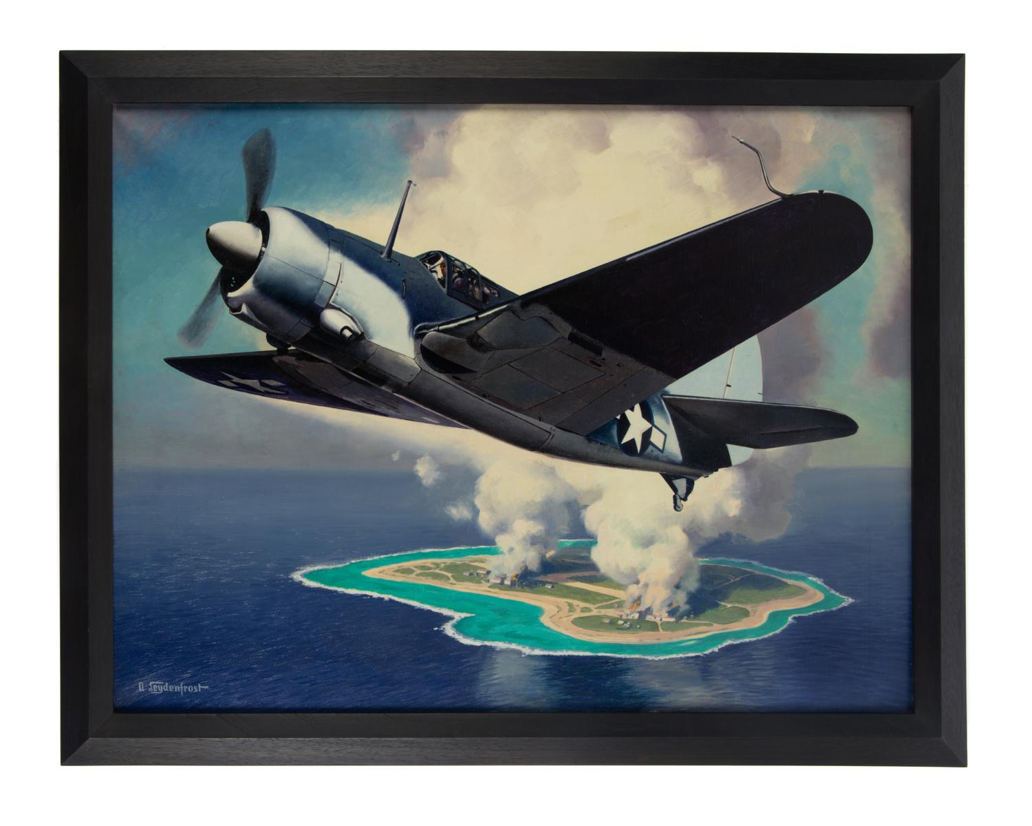 LEYDENFROST, Alexander (1888-1961). Our Navy's Sunday Punch: The Helldiver (SB2C). c. 1944