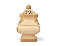A Wedgwood Parcel Gilt Earthenware Vase and Cover