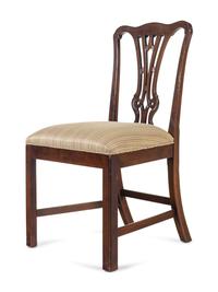 A Set of Six George III Style Mahogany Dining Chairs