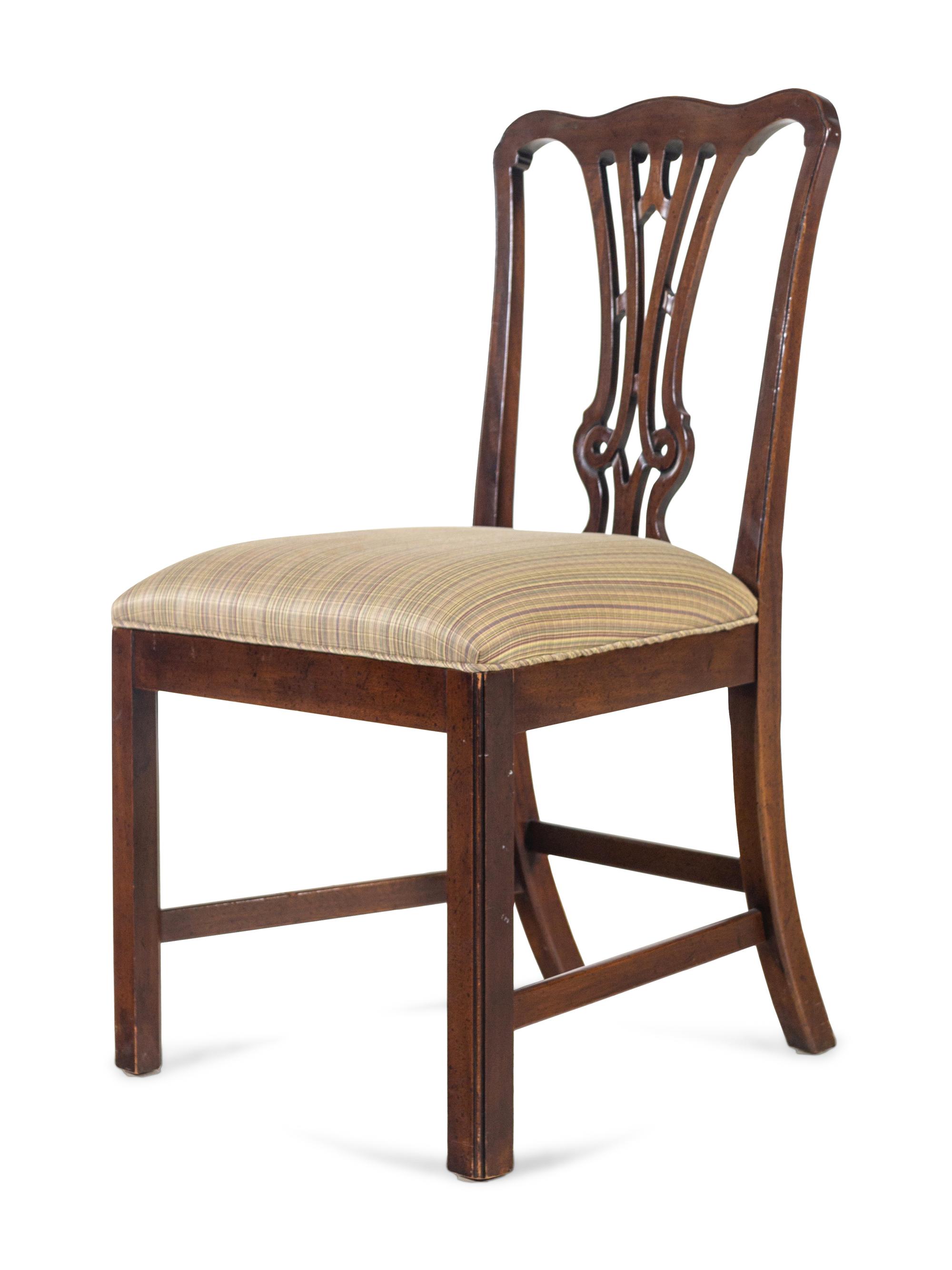 A Set of Six George III Style Mahogany Dining Chairs