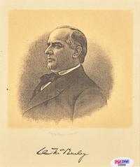 [Presidential] McKinley, William. Signed engraved portrait