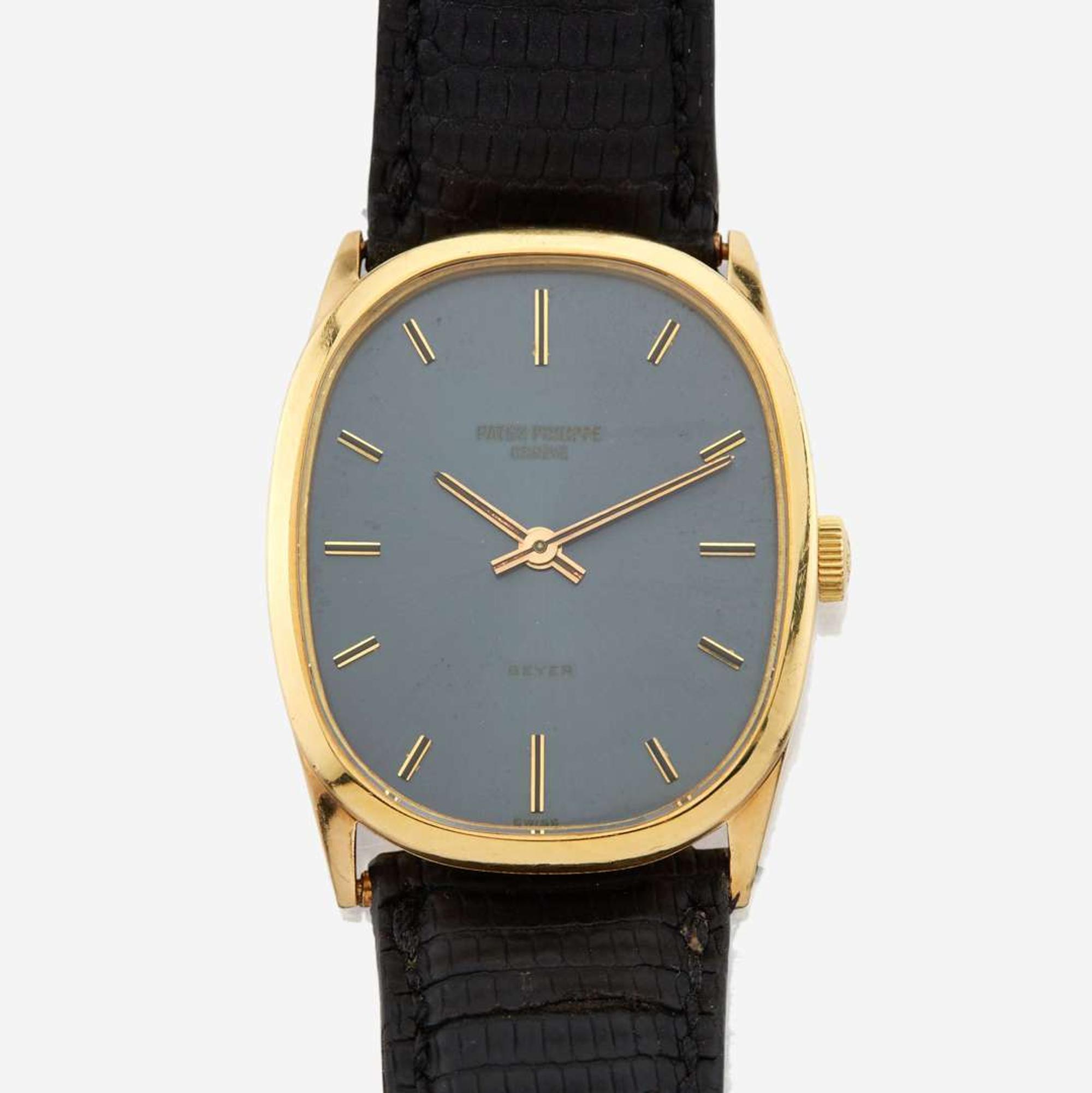 A gold, oval wristwatch, Patek Philippe, Ellipse Beyer, Ref. 3546