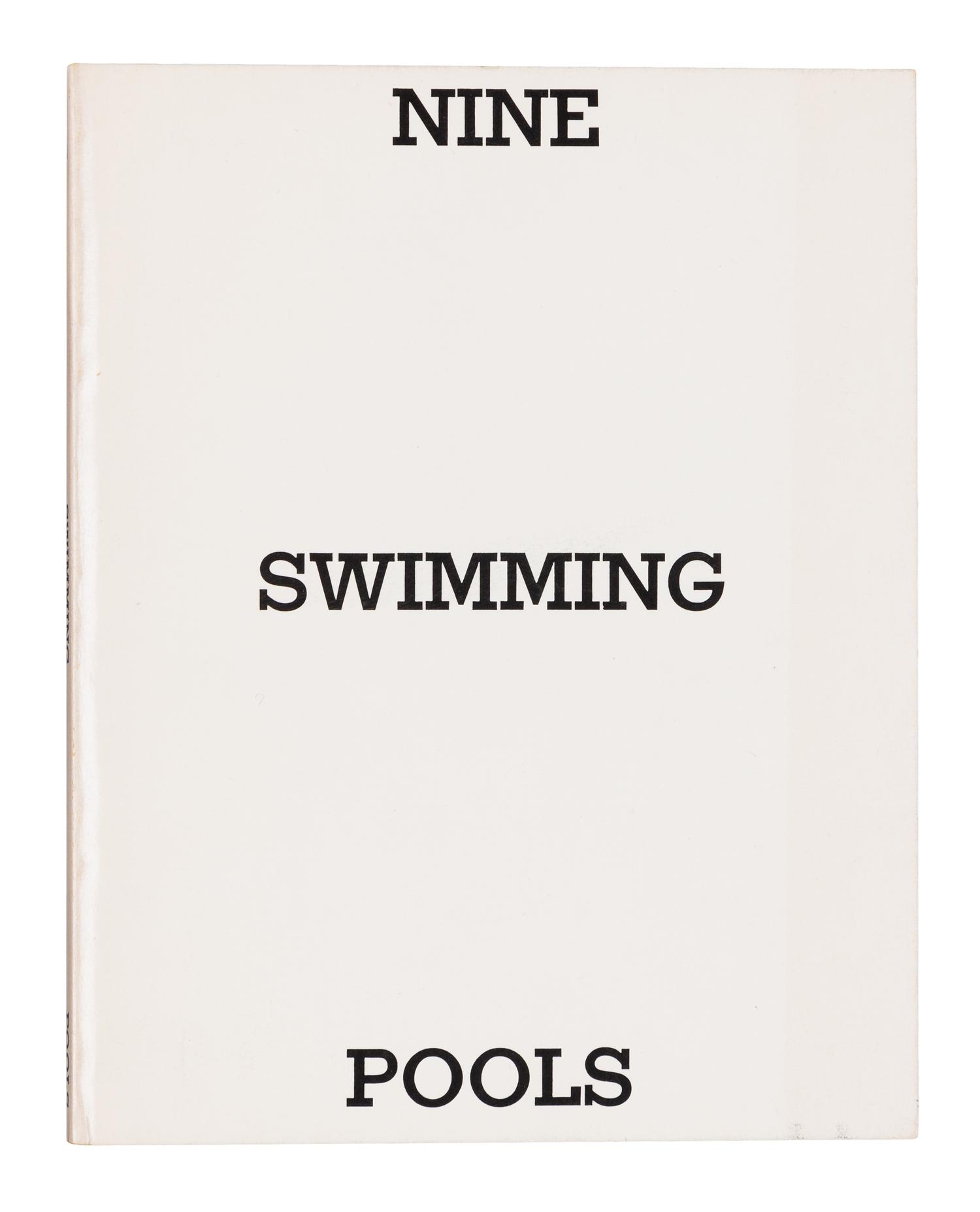 [ARTIST'S BOOK]. RUSCHA, Edward (b.1937). Nine Swimming Pools and a Broken Glass, 1968. Burbank, 1976.