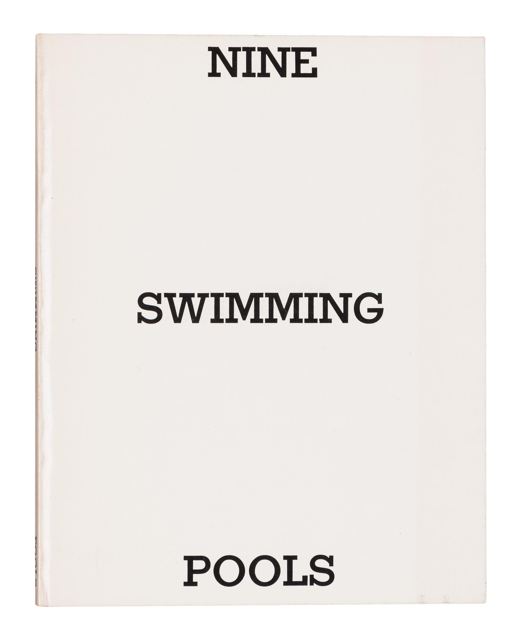 [ARTIST'S BOOK]. RUSCHA, Edward (b.1937). Nine Swimming Pools and a Broken Glass, 1968. Burbank, 1976.