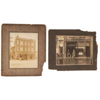 [TRANSPORTATION]. A group of early photographs, imprints, and documents related to transportation, including: