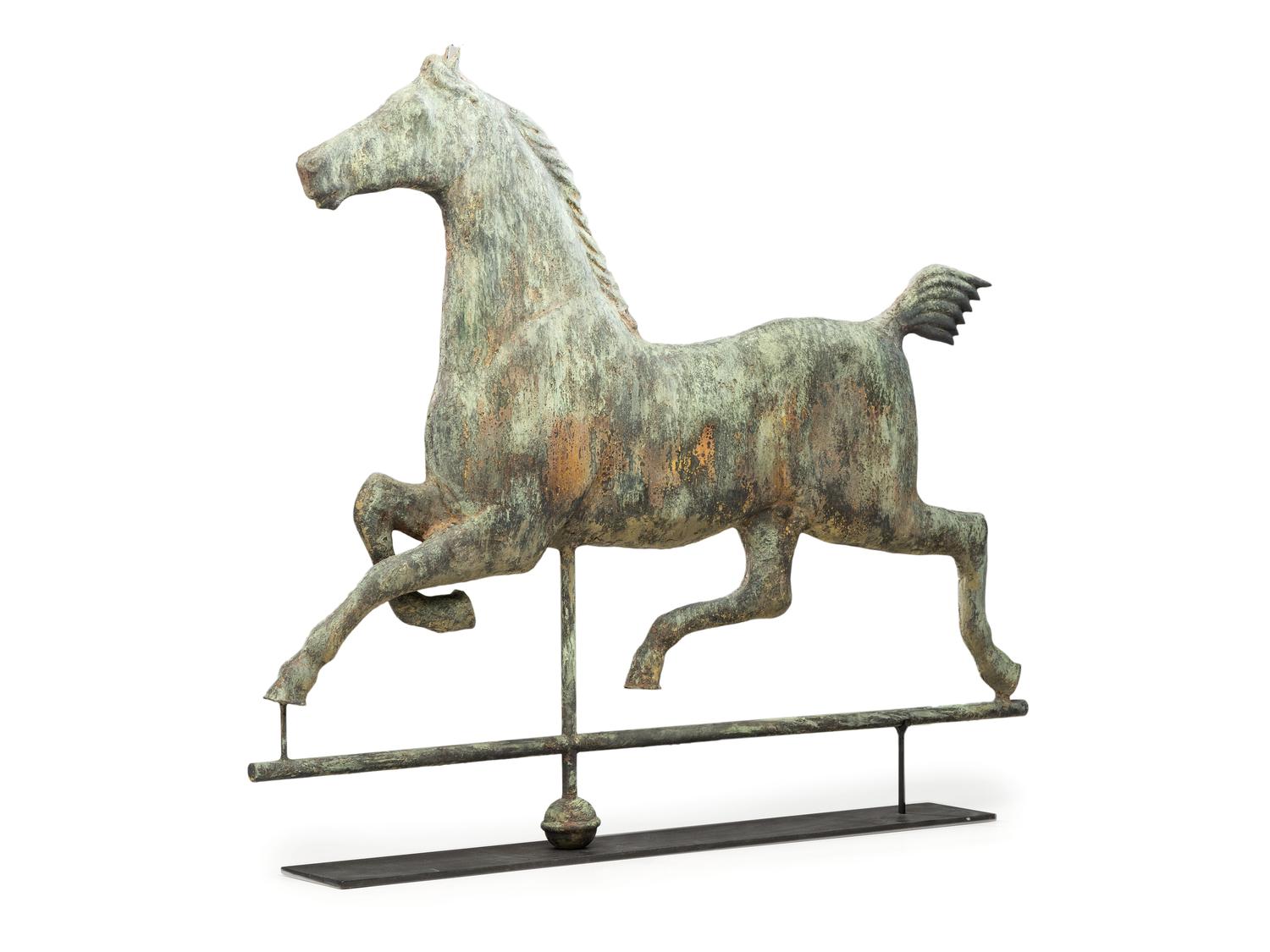 A Copper Hackney Horse Weathervane