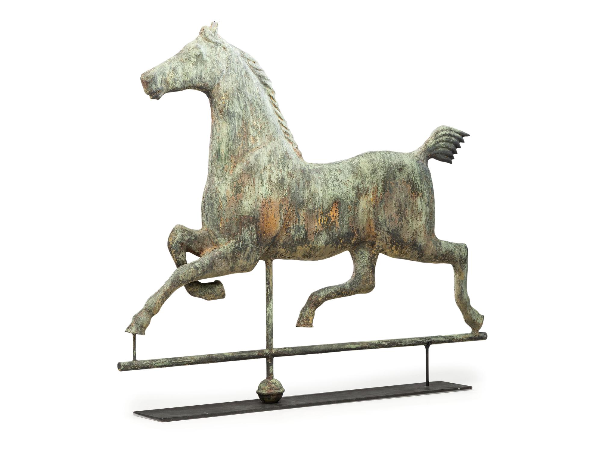 A Copper Hackney Horse Weathervane
