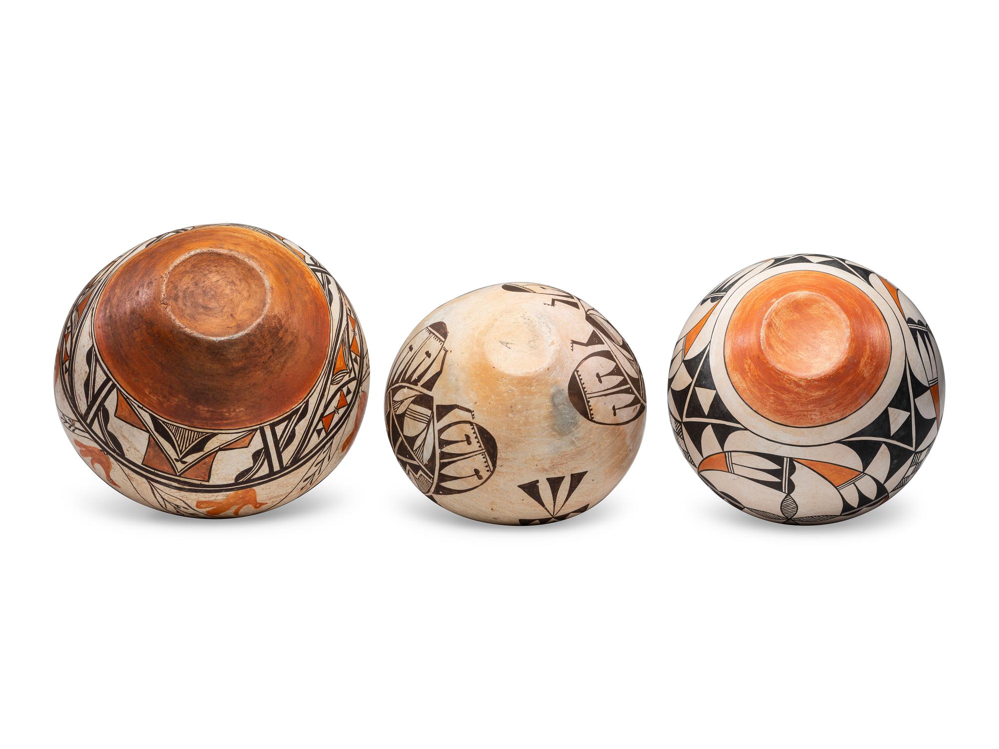 Acoma Pottery, Insects and Birds