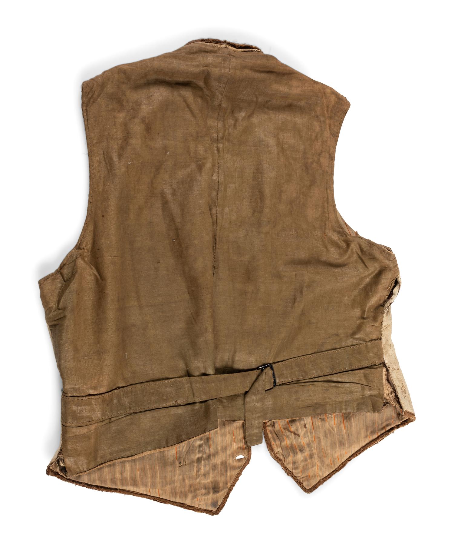 Sioux Beaded Hide Vest, Belonging to Dewey Beard of Pine Ridge