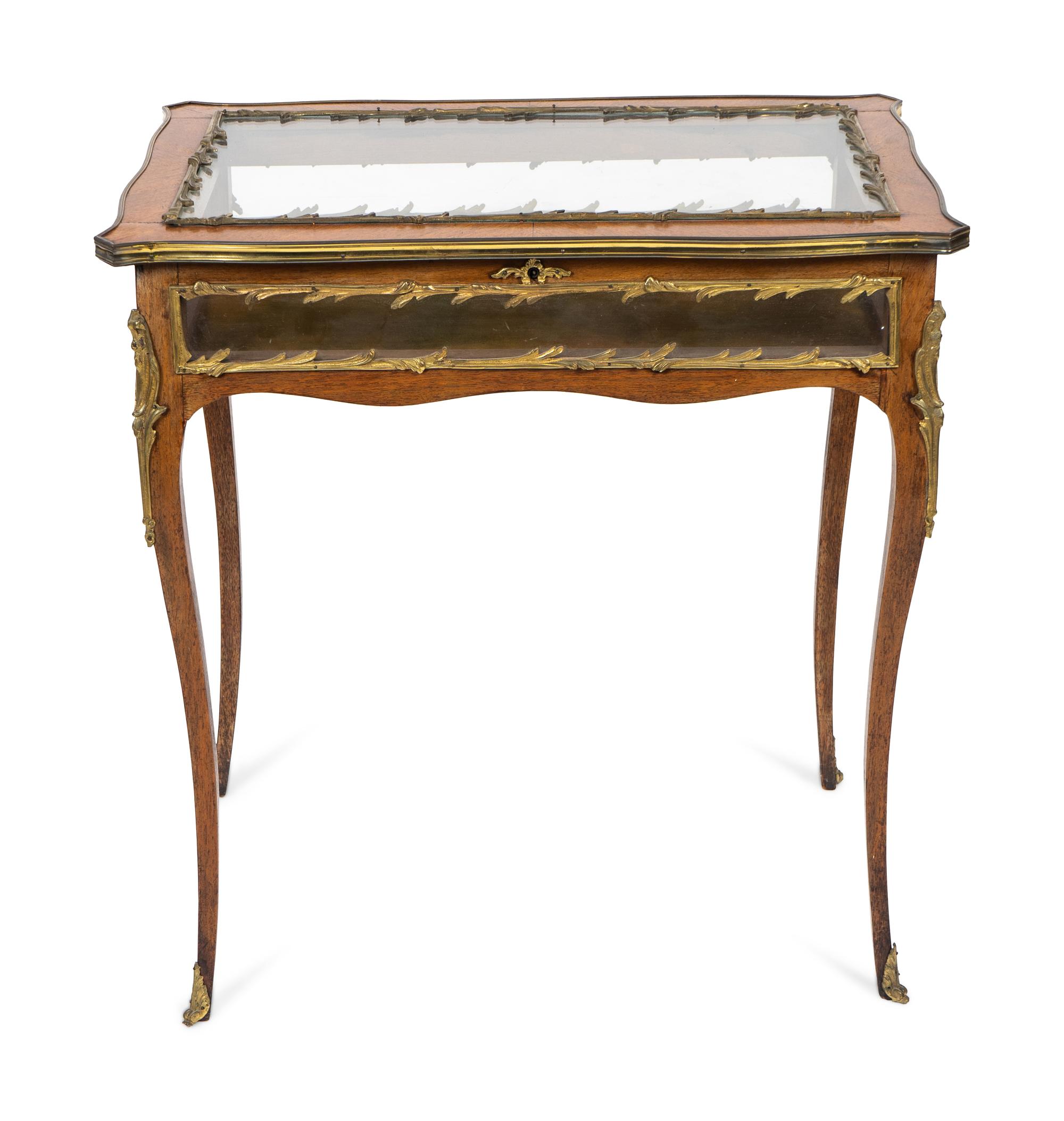 A Louis XV Style Vitrine Table — EARLY 20TH CENTURY