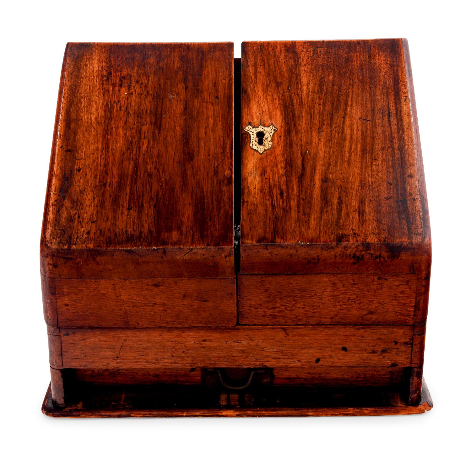 A Victorian Mahogany Letter Box