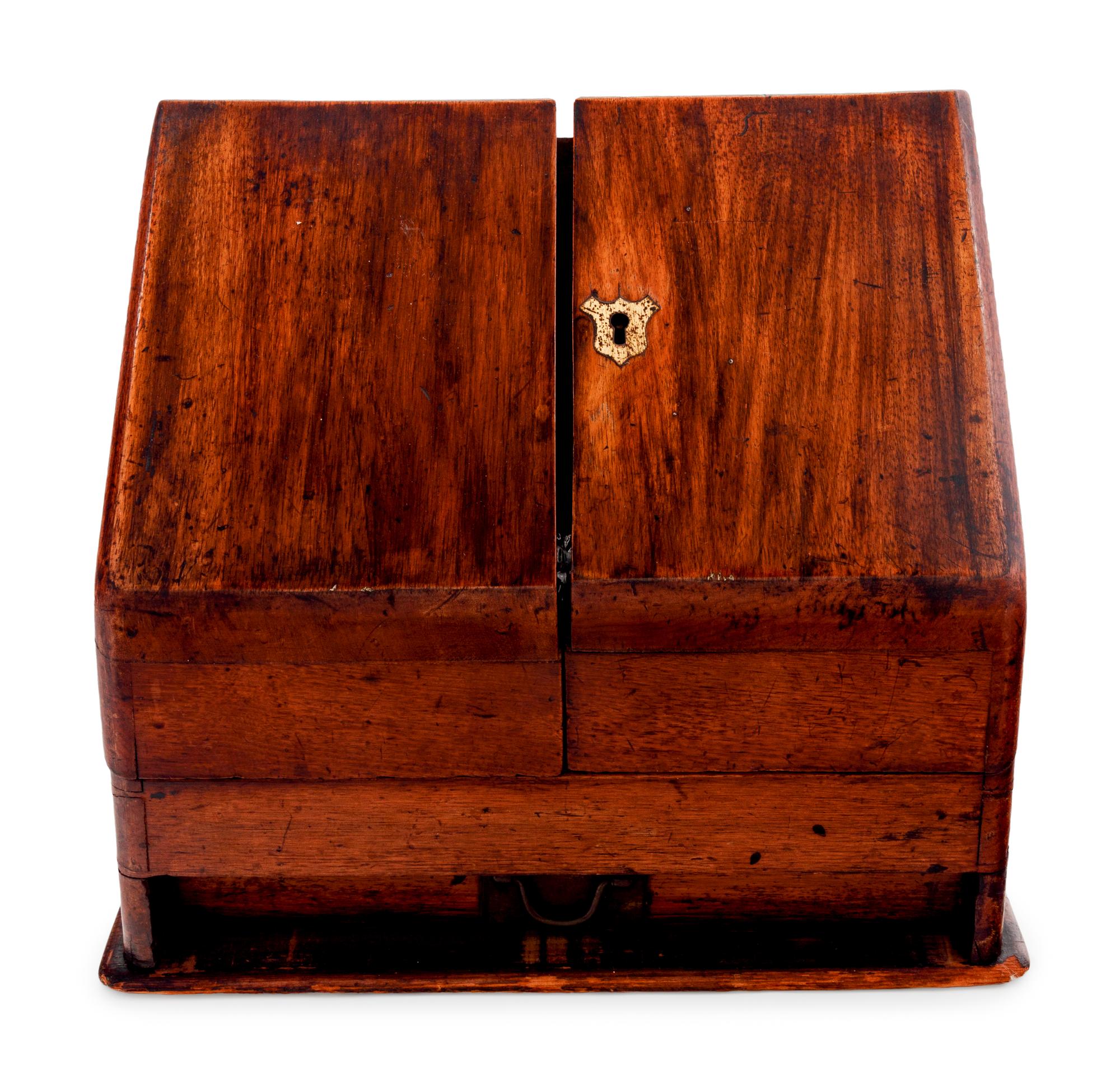 A Victorian Mahogany Letter Box