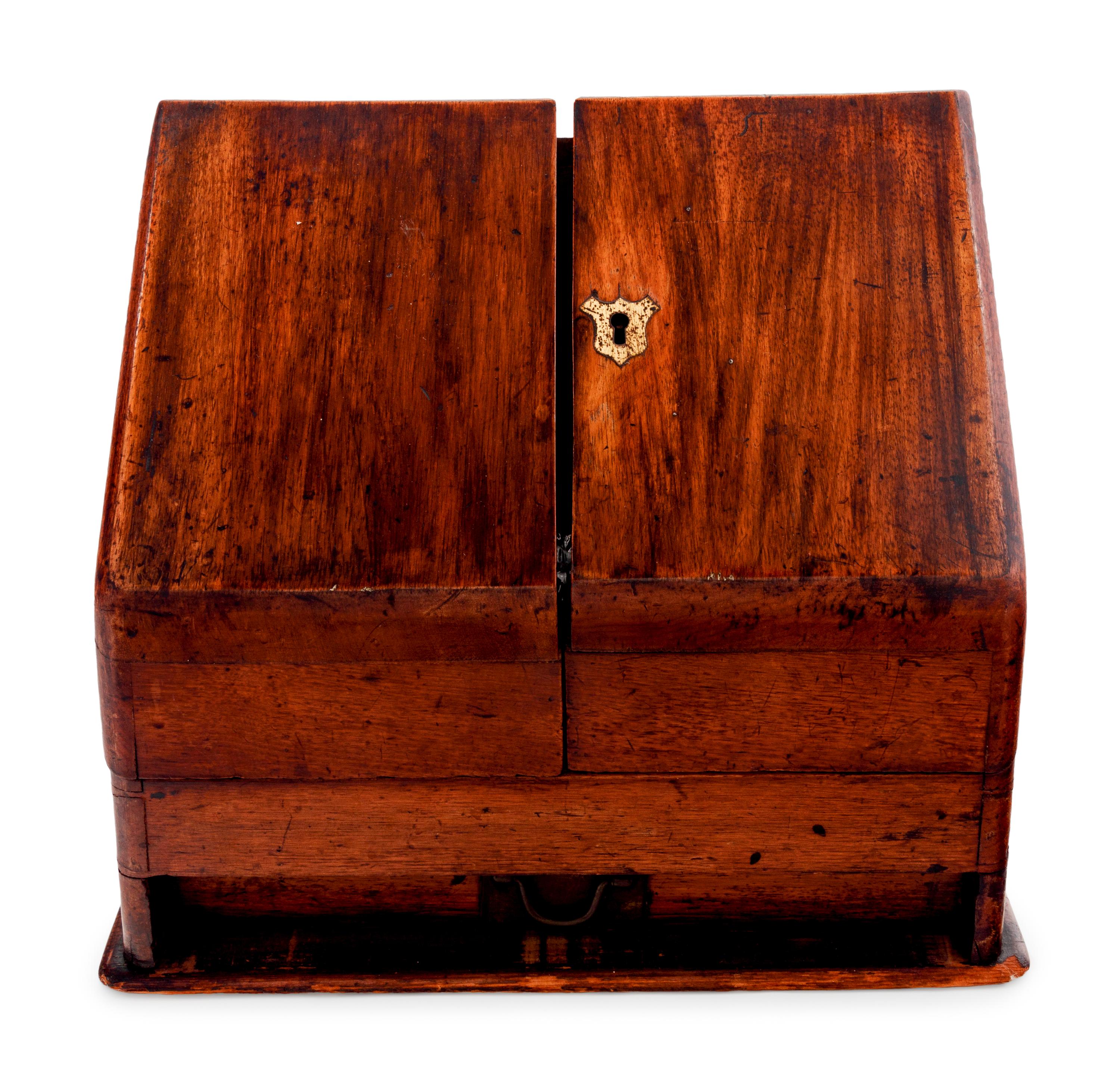 A Victorian Mahogany Letter Box