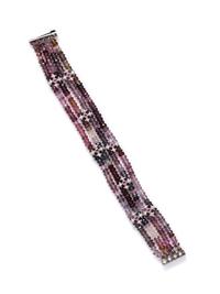 MULTIGEM AND DIAMOND BEAD BRACELET