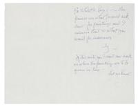 O'KEEFFE, Georgia. Autographed letter twice signed ("G" both times), to Anita [Young, her sister], Abiquiu, New Mexico, 14 July 1966.