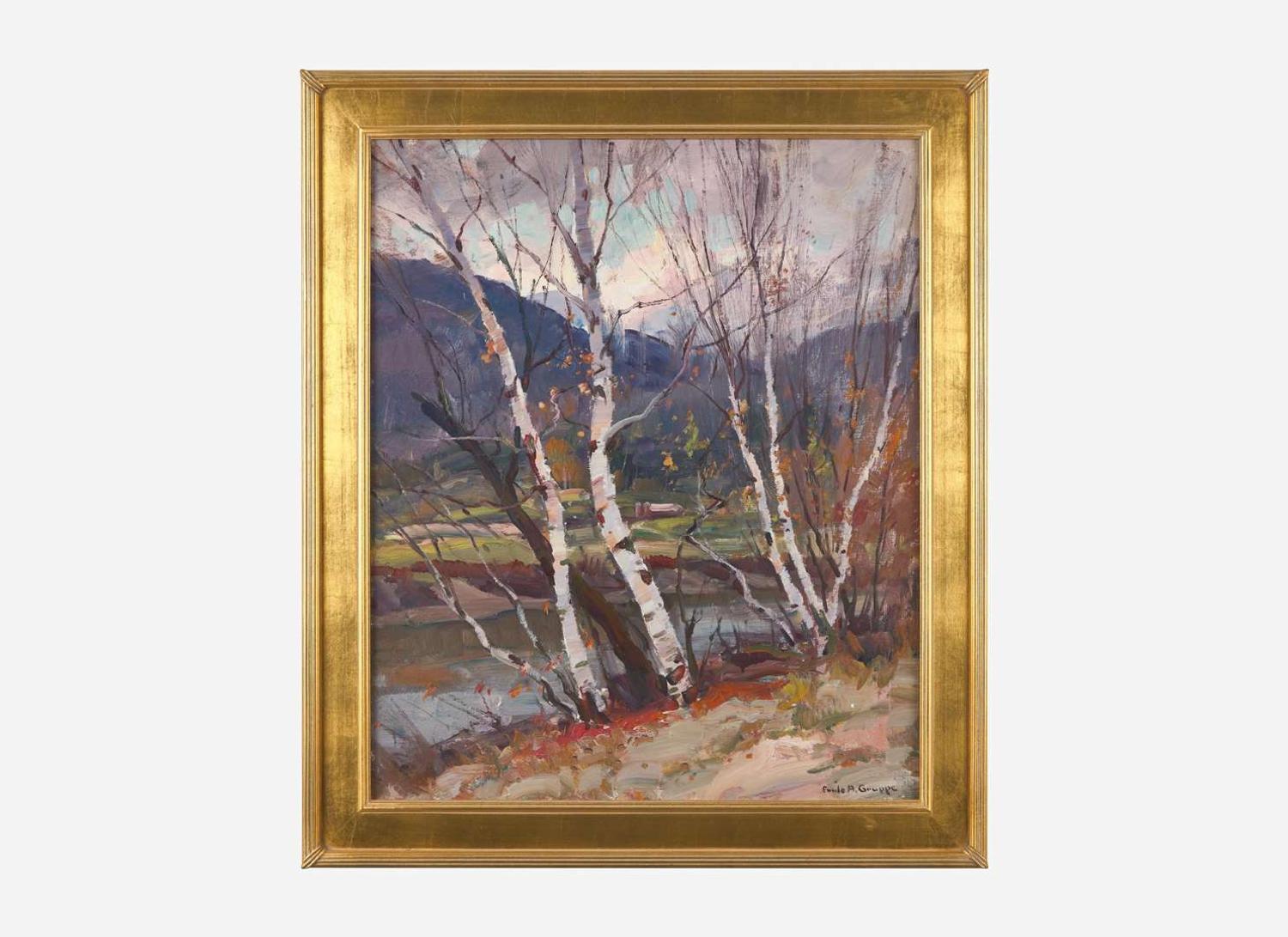 Emile Albert Gruppe (American, 1896-1978) - Birches Along the River